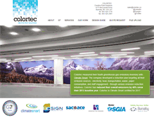 Tablet Screenshot of colortec.ca